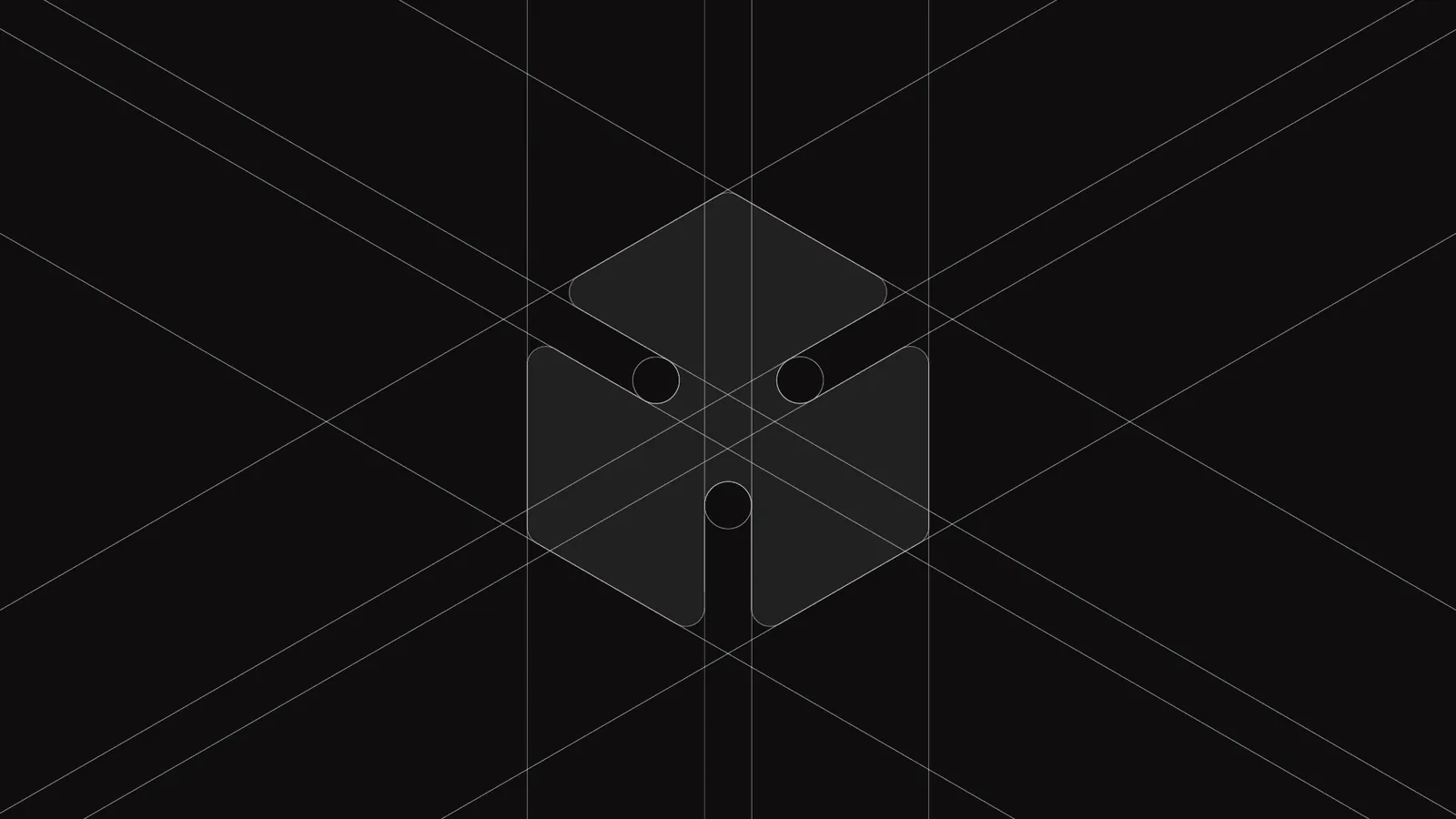 Grade isométrica de construção do símbolo de cubo da Evo Print