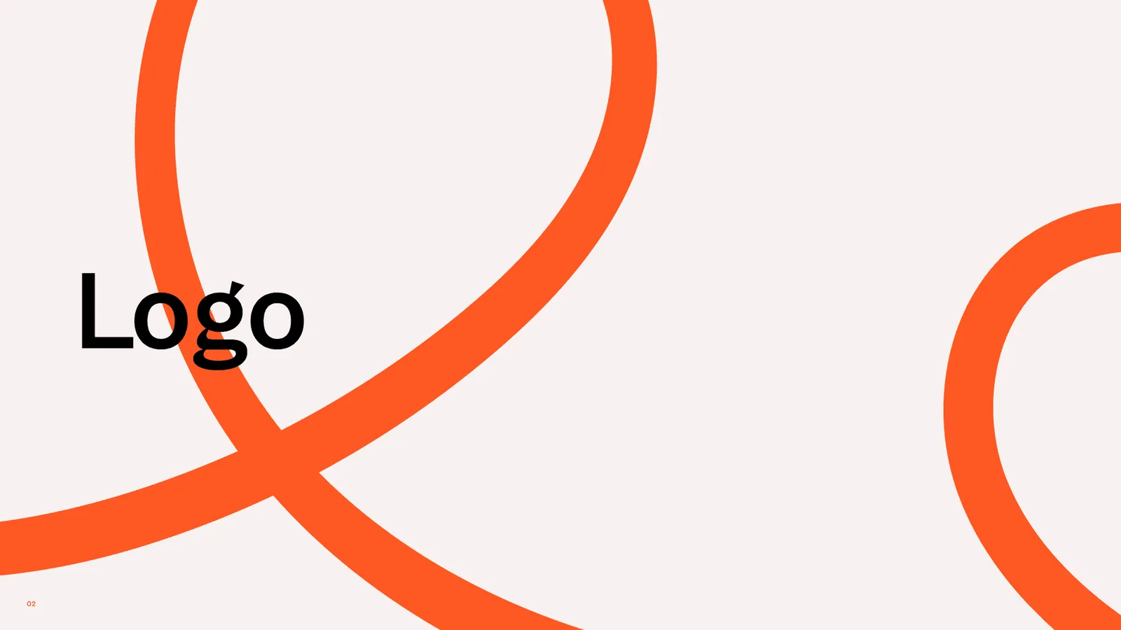 Abertura da seção Logo no manual da Ecomove, com a linha laranja em laço